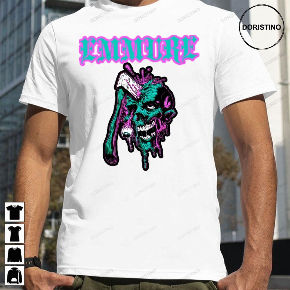 Purple Retro Skull Emmure Awesome Shirts